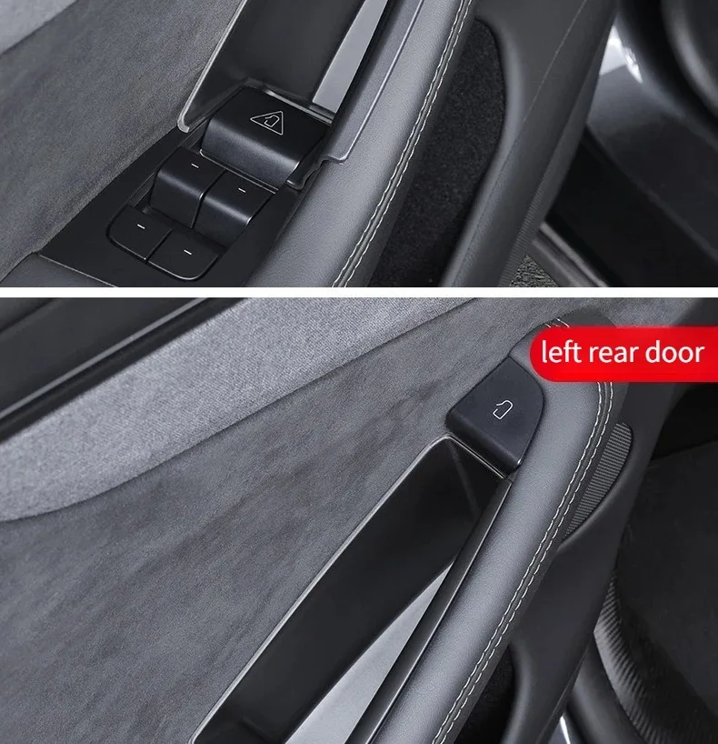 Auto-Türgriff-Aufbewahrungsbox für Tesla Model YL Juniper ABS Auto-Seitentürgriff-Aufbewahrungsfach Organizer Slot Case Zubehör – Detail 15