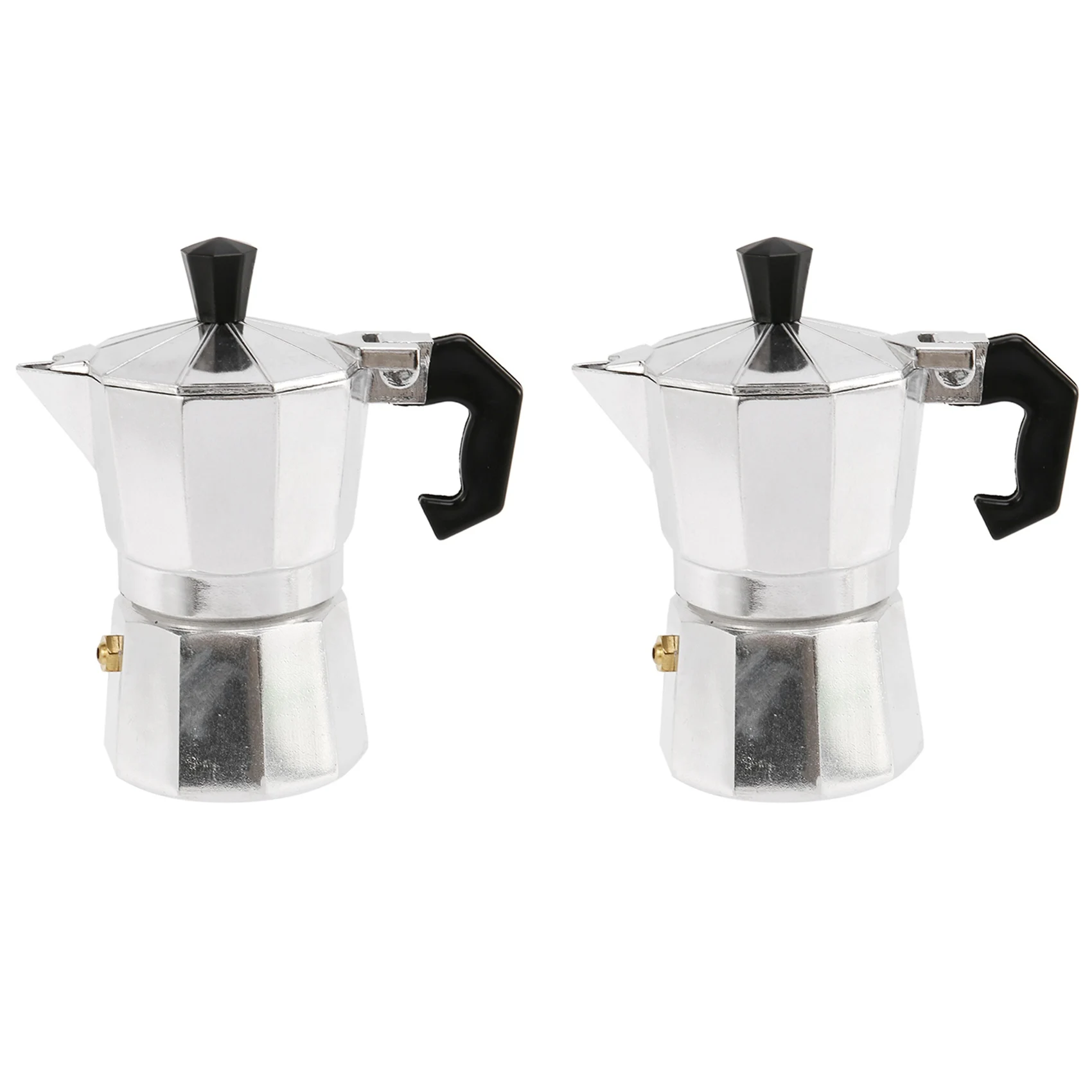 AB42-2X Piano cottura italiano in alluminio/Moka Espresso Coffee Maker/Percolator Pot Tool 50Ml