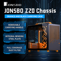 JONSBO Z20 Portable Side View Office Gaming Small Case Glass Side View 20L TYPE-C Support MATX Motherboard 240 Water Cooling