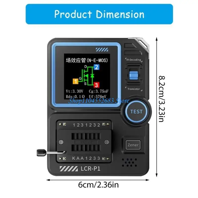 Y6GD اختبار المكونات الإلكترونية صمام ثنائي ثلاثي المسار السعة المقاومة الحث اختبار الترانزستور مكثف اختبار المتعدد