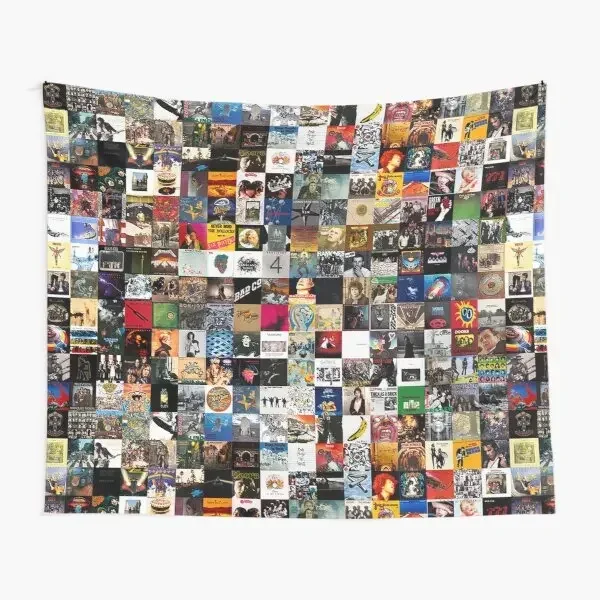 Los mejores álbumes de Rock de todos los tiempos, tapiz, toalla, manta para el hogar, colcha, pared del dormitorio, habitación, viaje, impreso, colgante, Yoga de colores