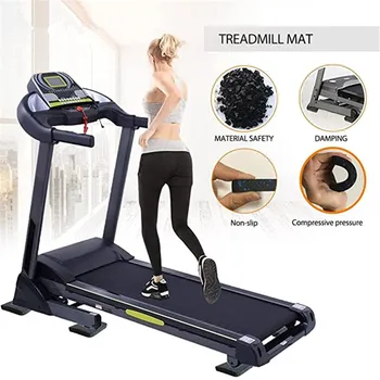 10*10cm Treadmill Mats Pads High Density Rubber Shock-proof Sound-Absorbing Cushioning Floor Mat Home Gym Exercise Equipment 2