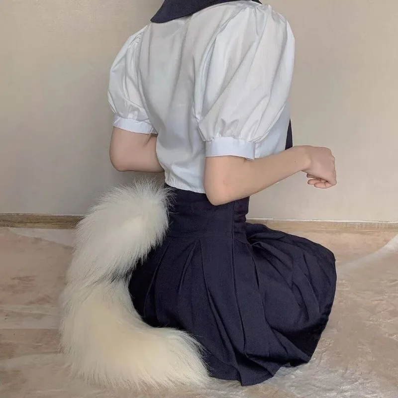 Handmade Long-haired Beast Tail Comic-Con COS Performance Props Maid Cat Lady Simulation Fox Tail Accessories
