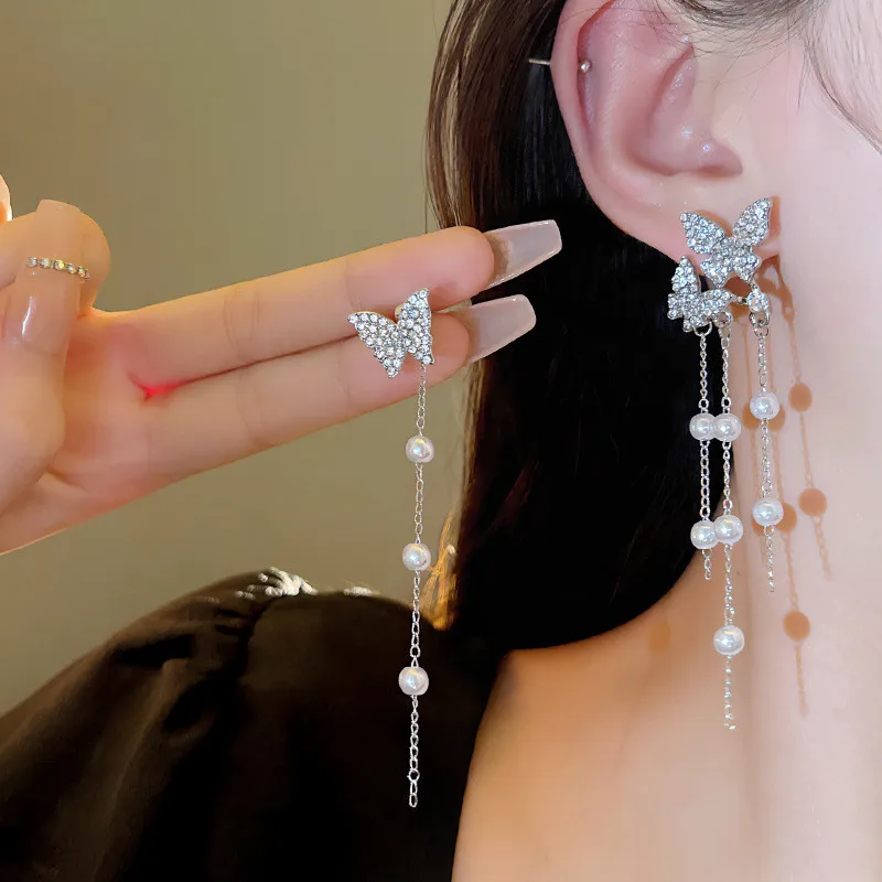 Women's Gold Plated Snowflake Dangle Earrings