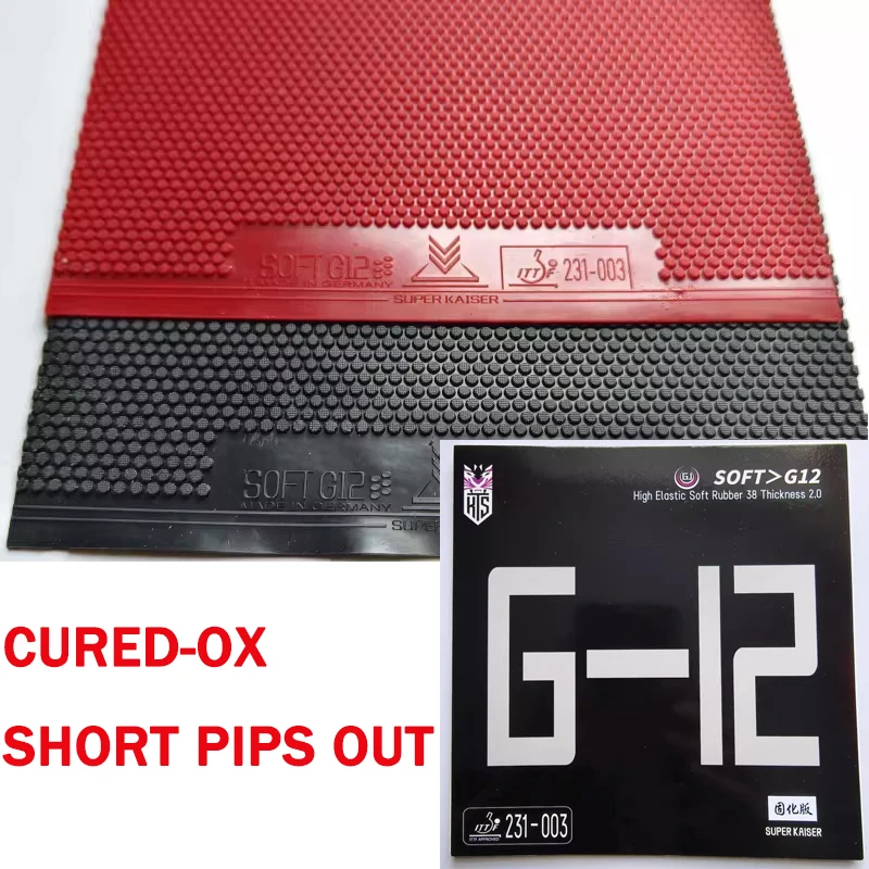 

Накладка для настольного тенниса OX с короткими шипами, одинарная, с эффектом анти-арк, быстрым отскоком и крупными шипами, из вулканизированной резины с неровной поверхностью