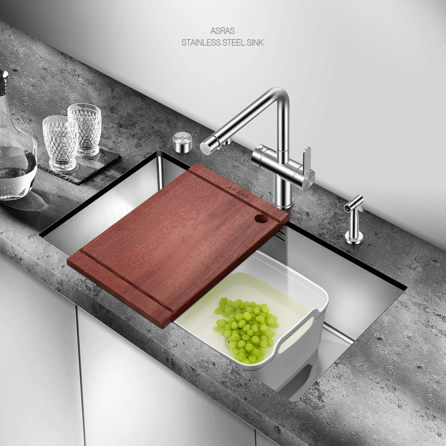 

Asras SUS304 handmade kitchen sink