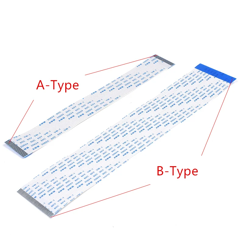 FPC FFC 플렉시블 플랫 케이블, AWM 20624, 80C, 60V VW-1, 4P, 5, 6, 7, 8, 9, 10, 11, 12, 13, 14, 15, 16, 1.25mm 피치 핀, 18 핀, 19 핀, 20 핀, 21 핀, 22 핀, 24 핀, 26 핀, 30 핀