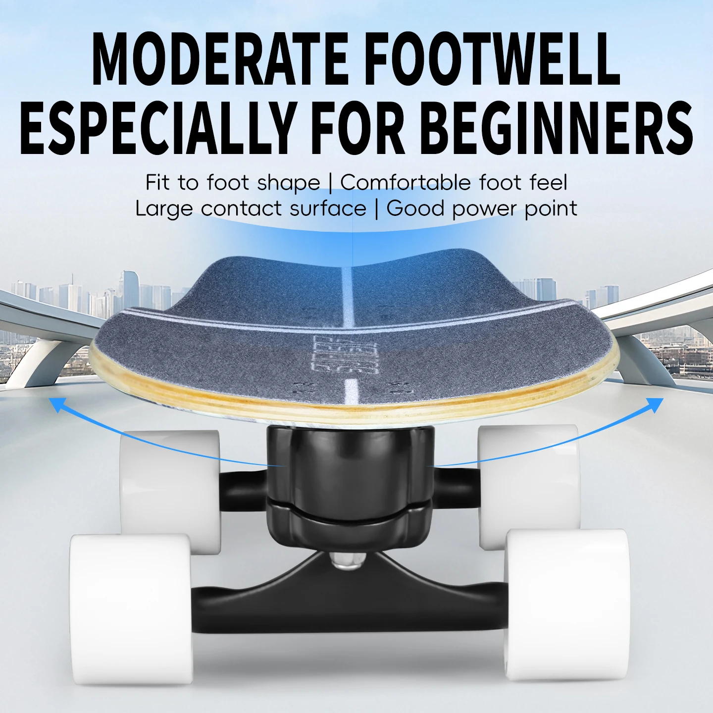 Sunisif تصفح الأرض لوح التزلج القيقب ركلة واحدة نحت كروزر لوح تزلُّج Longboard ضخ كول الجانب الرياضة الشارع في الهواء الطلق