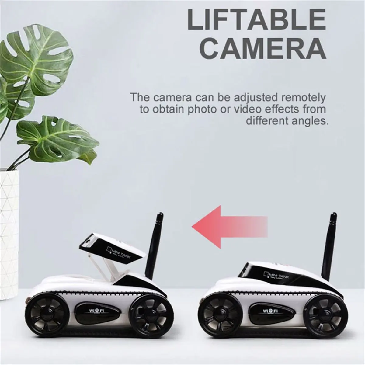 （2026 SUMMER）RC Camera Tank FPV WIFI Real-Time Quality Mini RC Car HD Camera Video Remote Control Robot