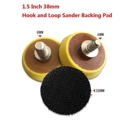 1.5 Inch 38mm M6/M8 Car Polisher Grinder Wheel Sander Paper Disc Auto Polishing Machine Tool Pneumatic Tray Self-adhesive Pad