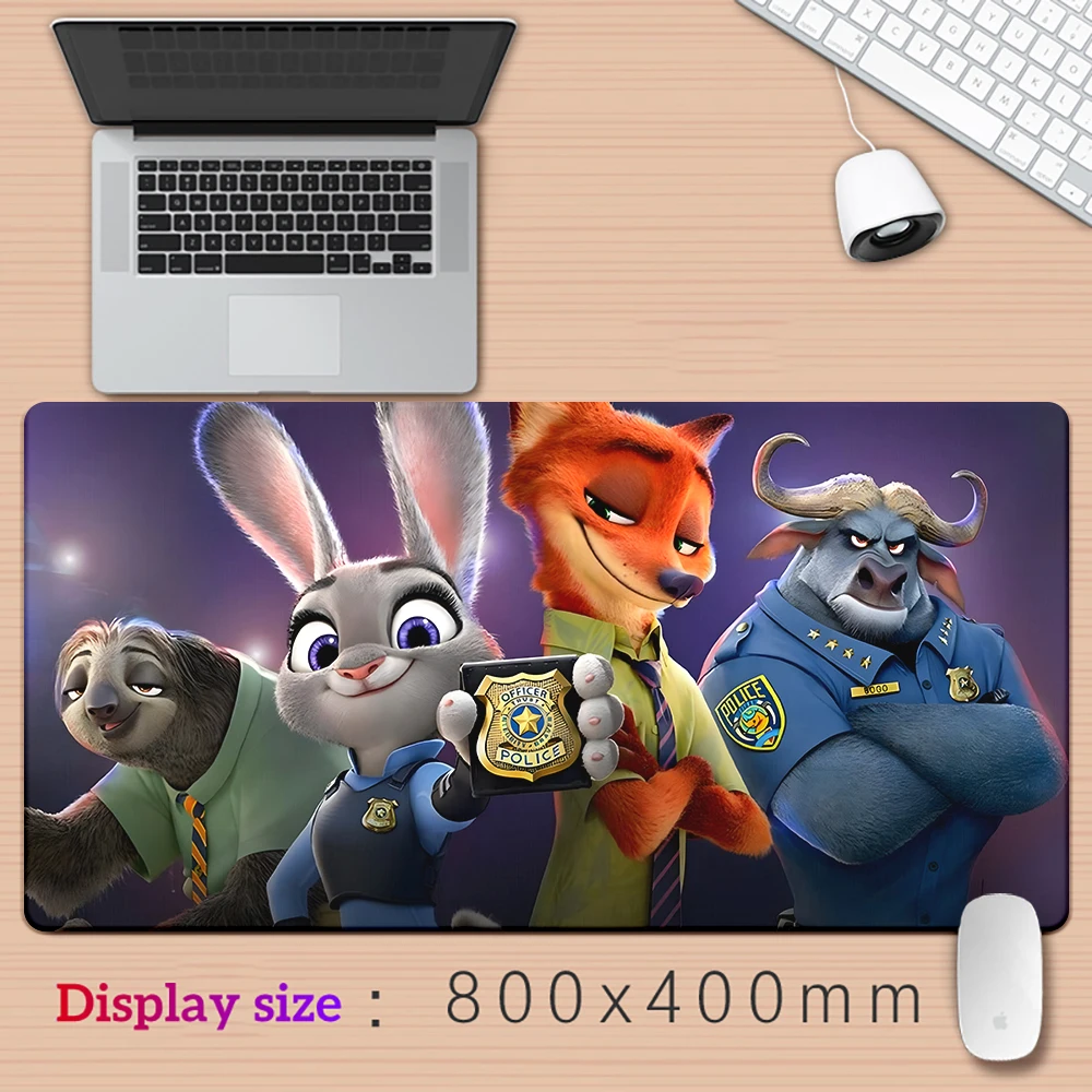 Zootopia print Cartoon Mouse Pad Keyboard Gaming Accessories Mouse Mats Game Office Computer PC Gamer Laptop Judy table mat