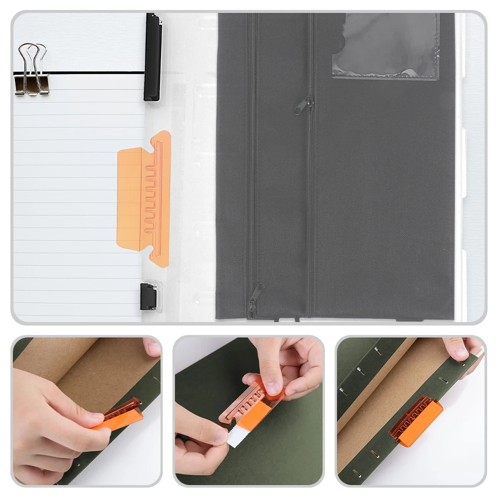 

40pcs Folder Labels Clear Hanging Classification Index For Office School Hotel Archives Colored Labels For Hanging