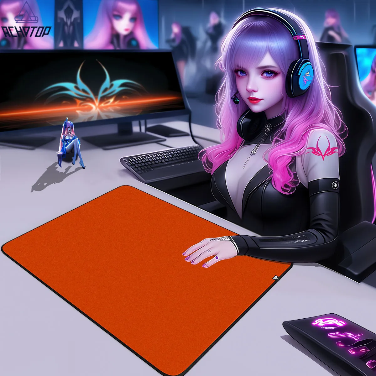 Gaming Mouse Pad E-Sports Mousepad Speed Mouse Mat Premium Laptop Desk Mat Game Professional Non-Slip Rubber Desk Pads 45X40cm