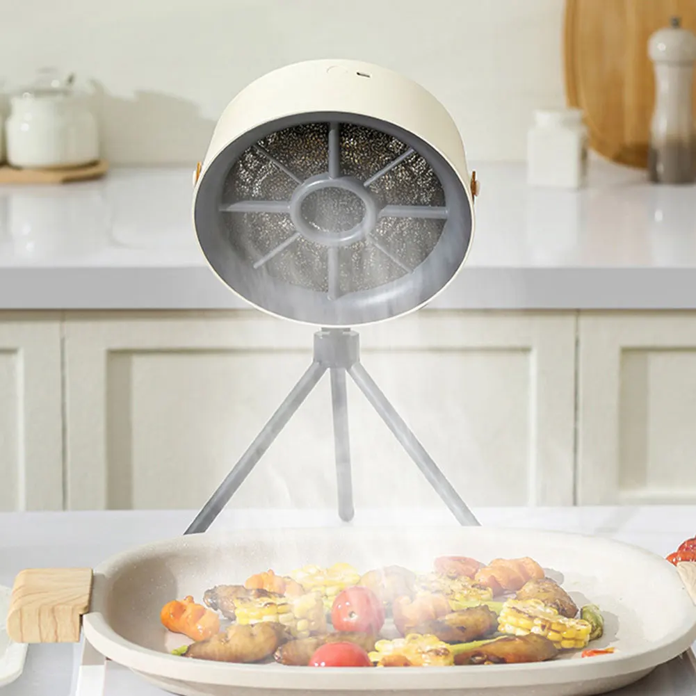 Portable Desktop Range Hoods Exhaust Fan Small Kitchen Hood Barbecue USB Supply Desktop Range Hoods with 3 Speed