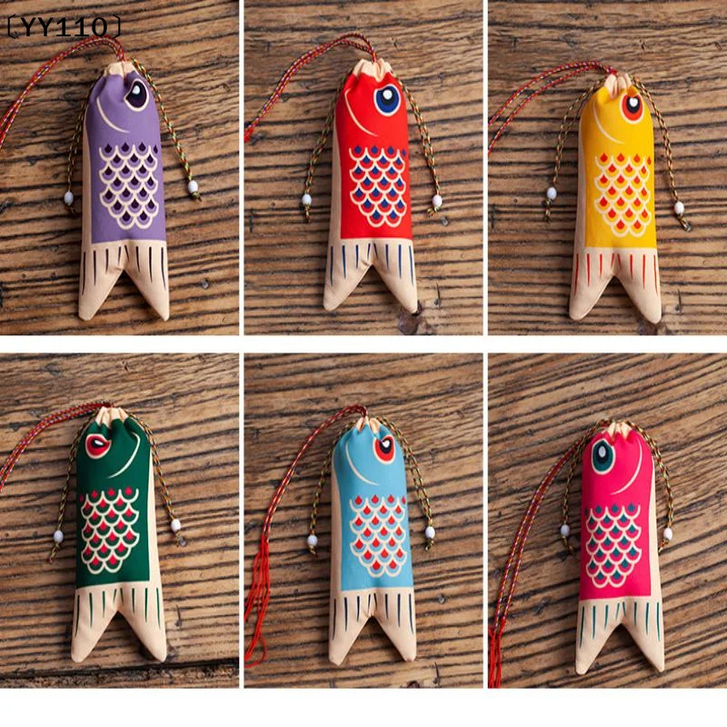 Koi Carp Blessing Bag Pendant Hanfu Decoration Graduation Gift Lucky Pouch Sachet Jewelry Bags Koi Carp Blessing Bag 〔YY110〕
