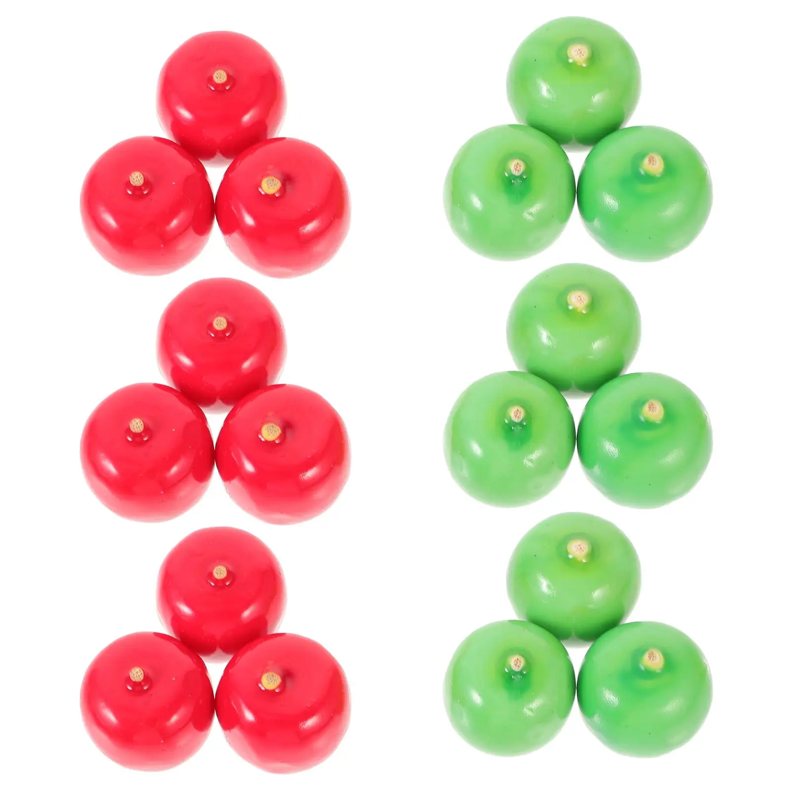 

100 Pcs Simulation Mini Fruit Model Fake nament Small Decor Prop Foam Vivid Red Green Educational Tool Long Lasting