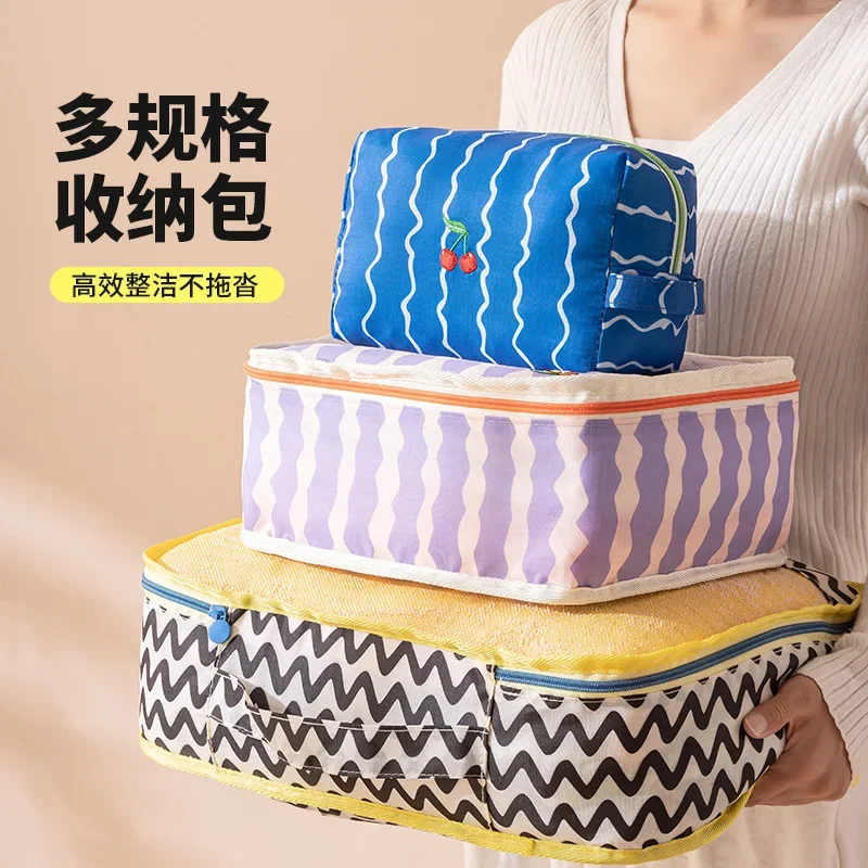 6 Piece Travel Organizer Bag Set Waterproof Packing Cubes Toiletry Makeup Storage Bags Luggage Organizer Set for Women