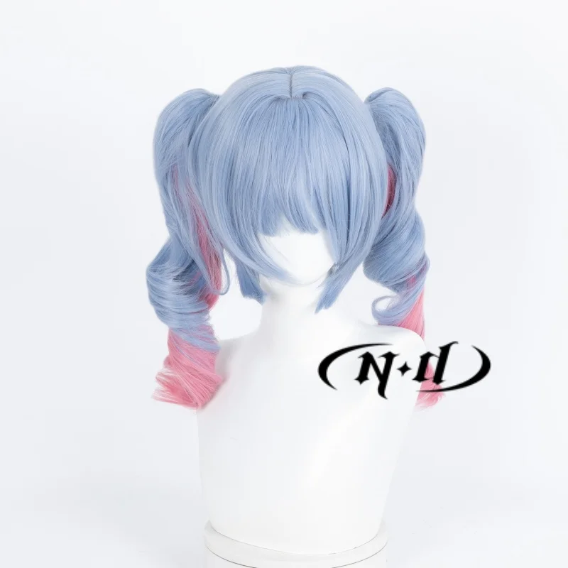 ND Hatsune Miku Cosplay Wigs Rabbit Hole Cosplay Hair Wigs Heat Resistant Synthetic for Comic Con Coser Costume Theme Party