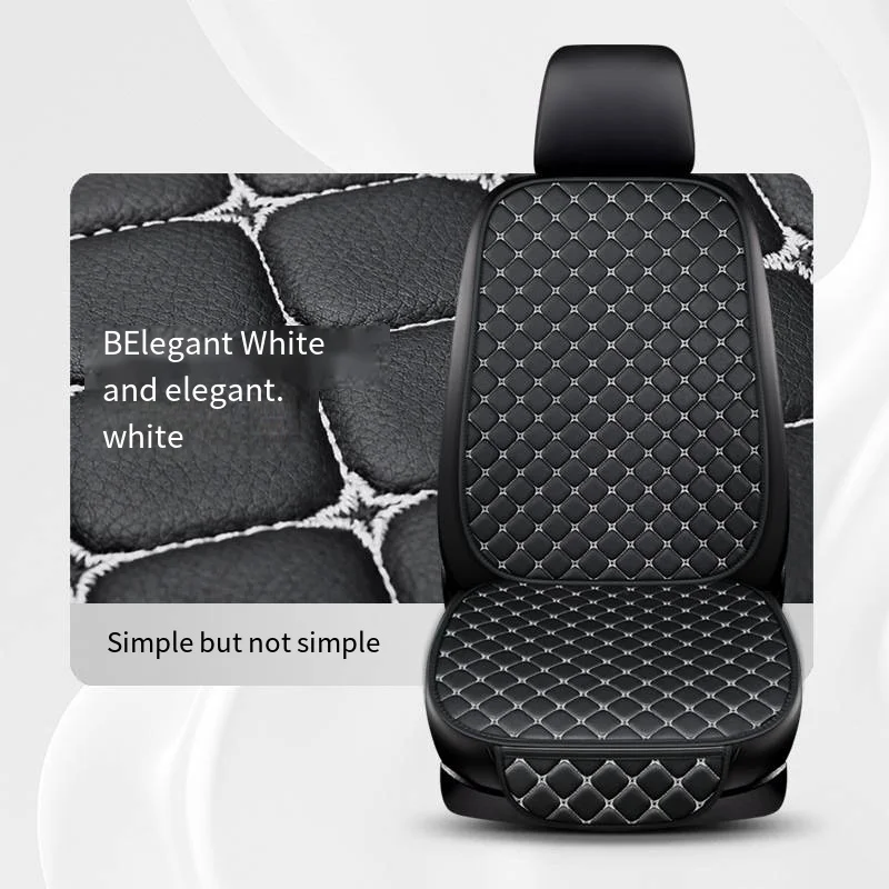 Universal Car Seat Cover PU Leather Waterproo Seat Cushion Auto Chair Protective Cover Auto Protector Pad with Storage Pocket