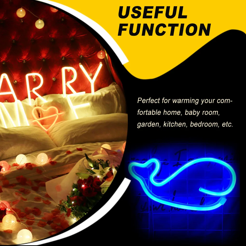 USB 야간 램프 사랑스러운 벽걸이 조명 장식 조명 안녕하세요 따뜻한 색상