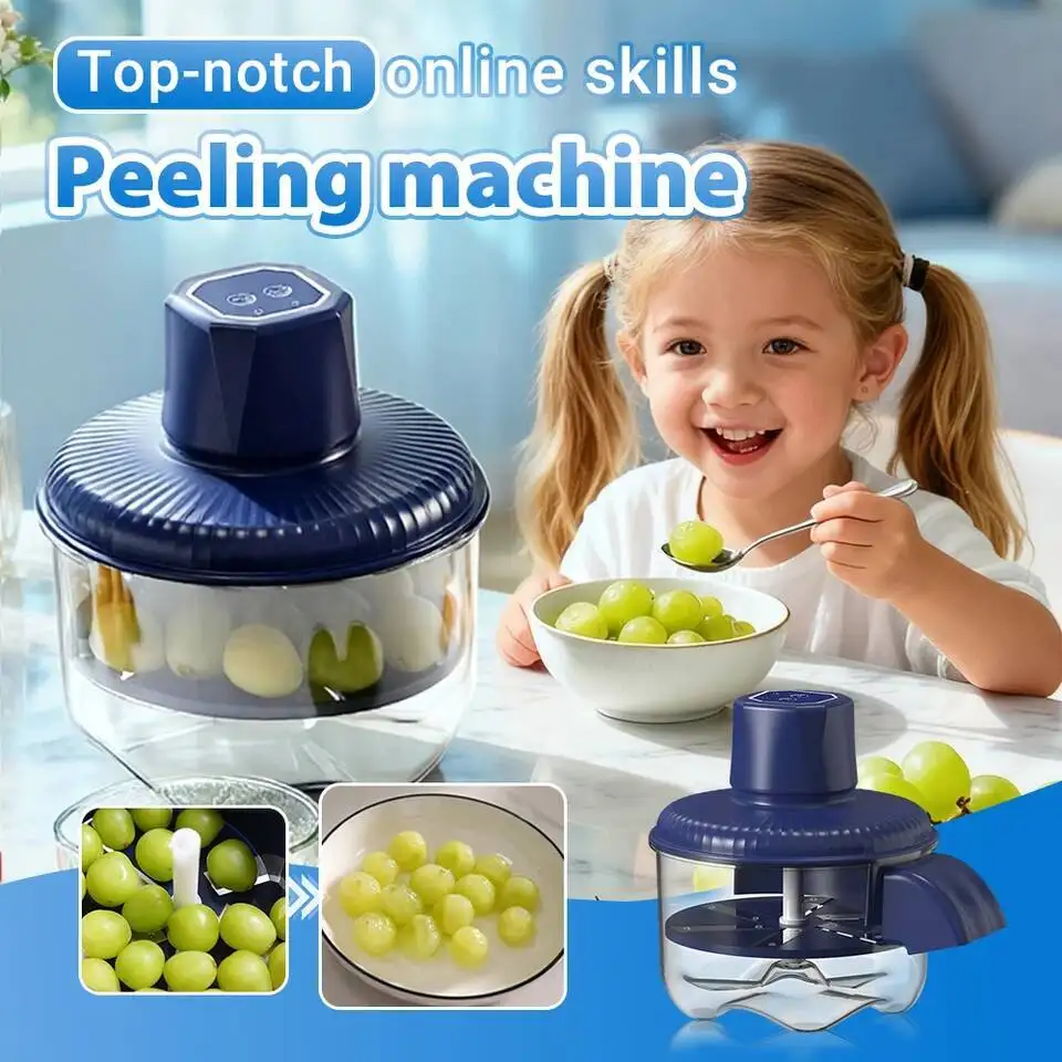 

Automatic Electric Grape Peeler Hine - Hands-Free Skin Remover For Berries Fruits, Fruit Prep Tool, Effortless Peeling