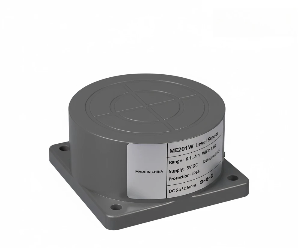 Liquid level ultrasonic smart sensor app remote water tank water tower wifi water level detection