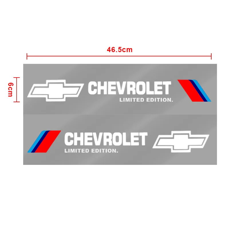 2pcs Car Side Door Sticker Badge Decal Decoration Emblem For Chevrolet Captiva Silverado Spark Monza Crvalier Malibus Volt