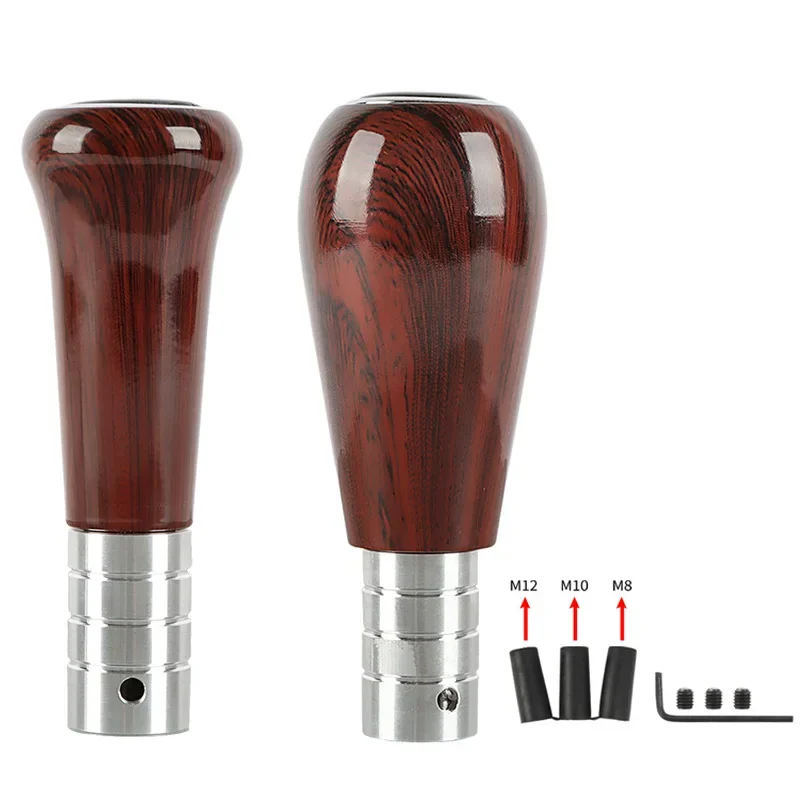 

Wooden Universal Manual Aluminum Shift Knob 200 Gram Weighted Gear Shift knobs