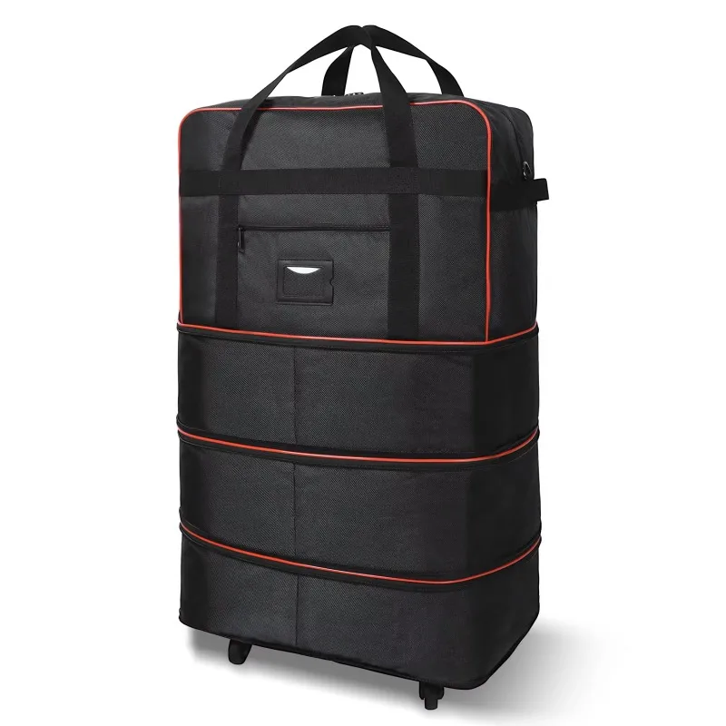 

Men's and women's lightweight fashion travel storage bags expandable foldable luggage with wheels