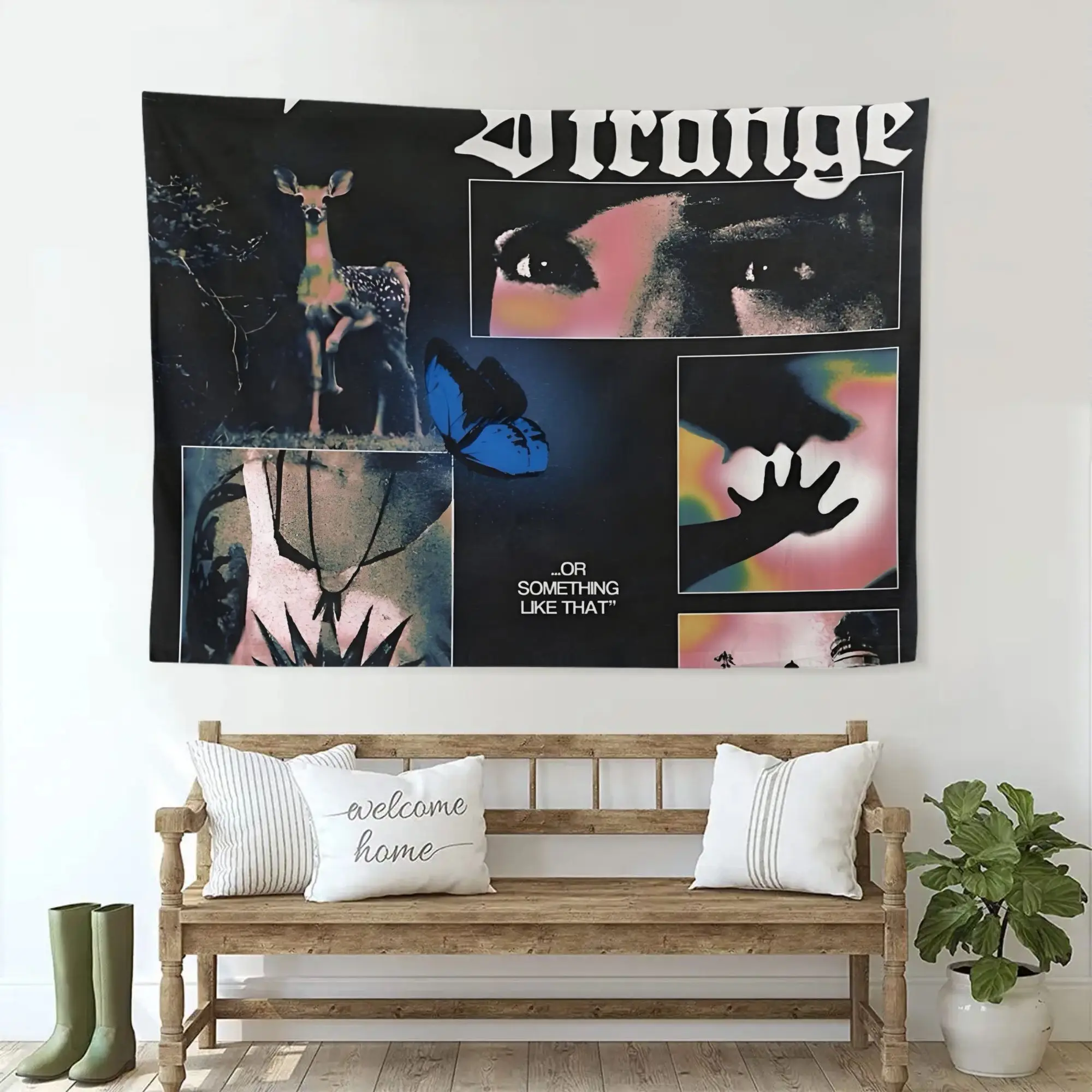 1pc L-Life is S-Strange Grunge Tapestry Polyester 2D Flat Wall Hanging for Bedroom Living Room Dorm Indie Game Decor Cool Gift