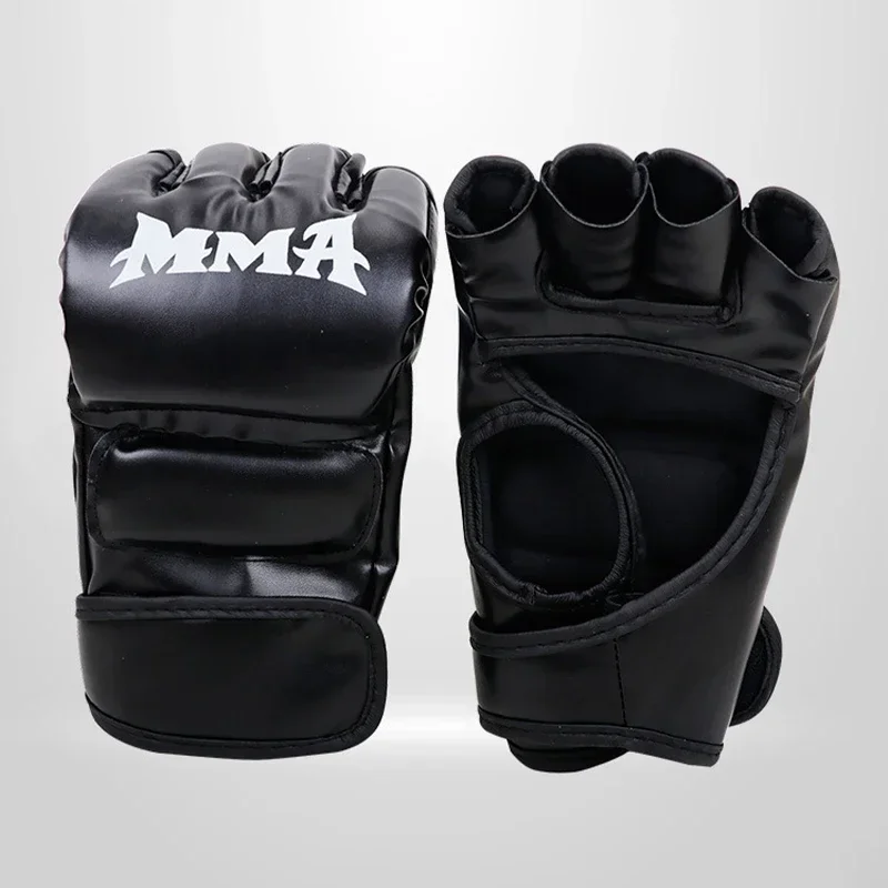 남성 여성을위한 킥 MMA 권투 장갑 PU 가라테 무에타이 Guantes De Boxeo 무료 싸움 MMA 산다 훈련 성인 어린이 장비