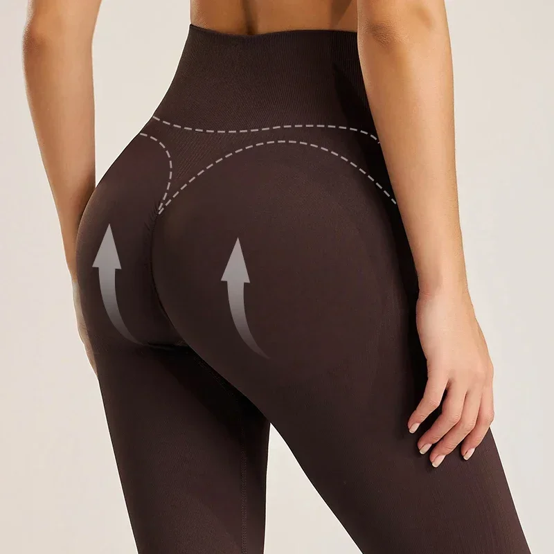 ヨガランニングスキニーストレッチボトムナインパンツ女性のスポーツフィットネスパンツハイウエストおなか引き締め速乾ヨガパンツ