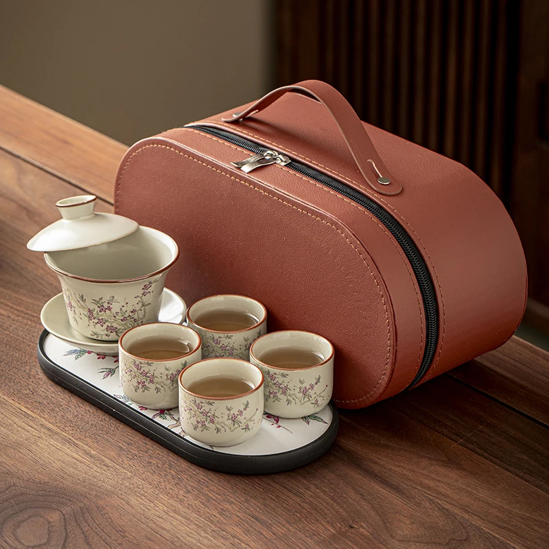 وعاء مغطى بمقاس كبير من سيرك يو يوان لتخمير الشاي للاستخدام المنزلي، طقم شاي جونغفو بنمط كرا #3