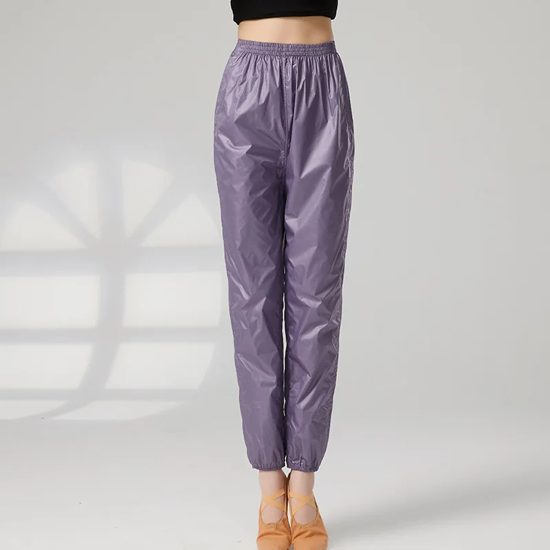 Calças de balé mulher yoga leggings fitness calças de yoga meninas calças esportivas dança náilon aquecer fitness feminino