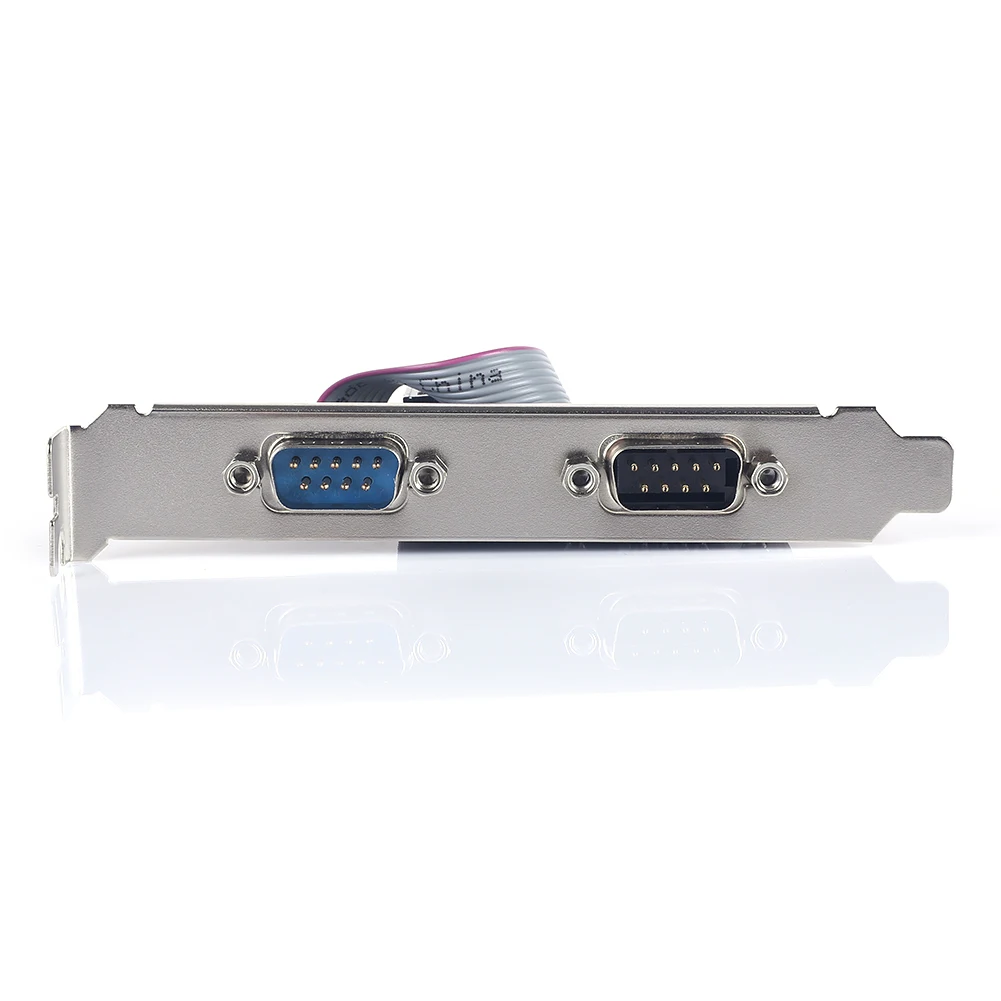 Scheda di espansione seriale PCIe Adattatore COM da PCI-Express a 2 porte seriali per supporto Windows Gestione alimentazione sveglia remota