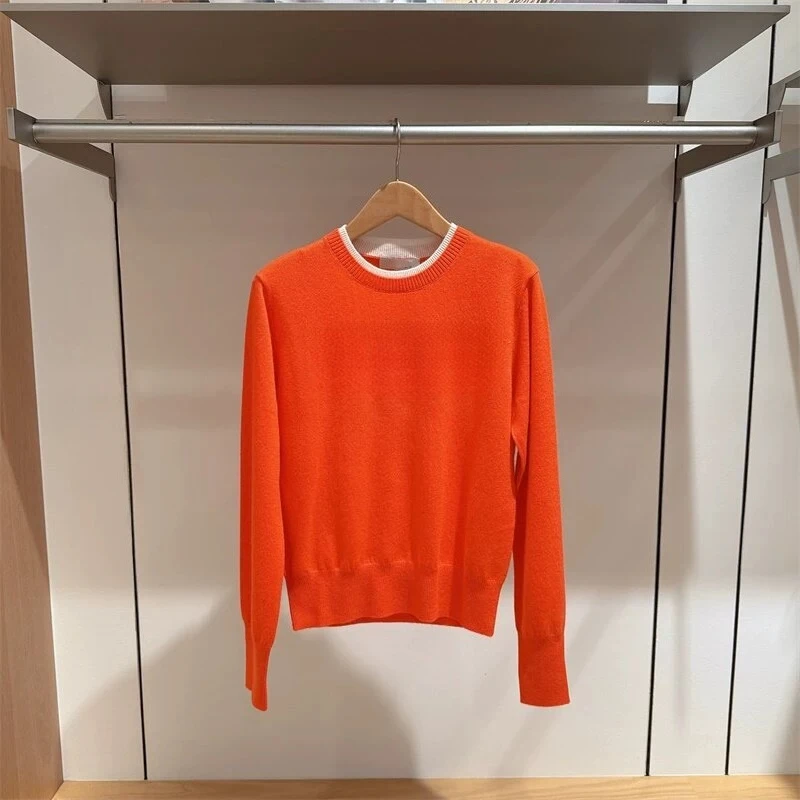 2026 Women's Golf Sweater Autumn Winter Warm Knit Long Sleeve Top Korean Style Casual Sports Golf Pullover