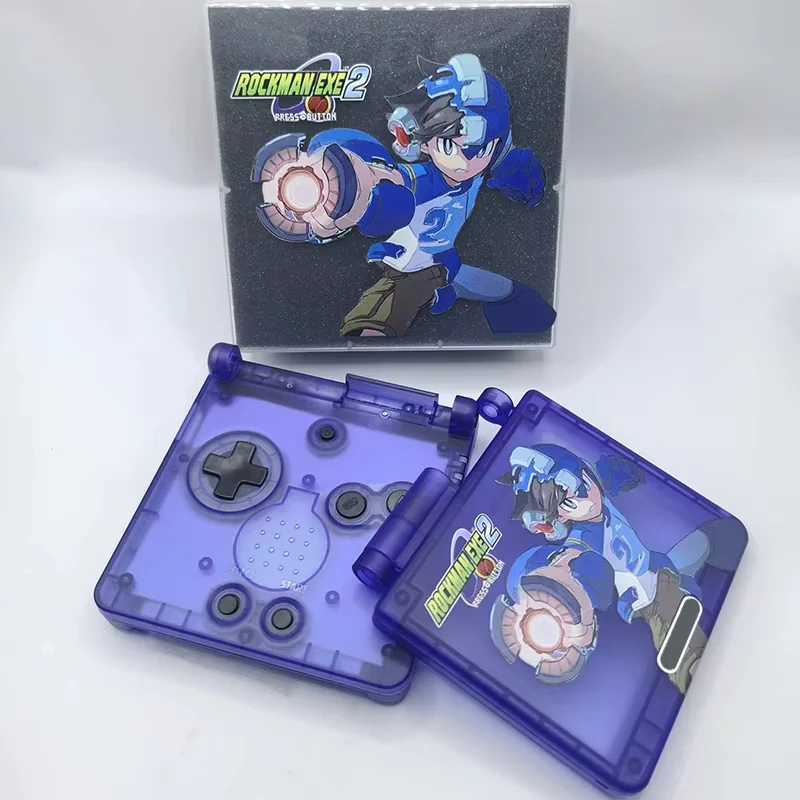GBA SP Limited Edition Hülle mit Box: EVA Rei und Asuka | UV-Verfahren Mattierte Ersatzschale – Detail 4
