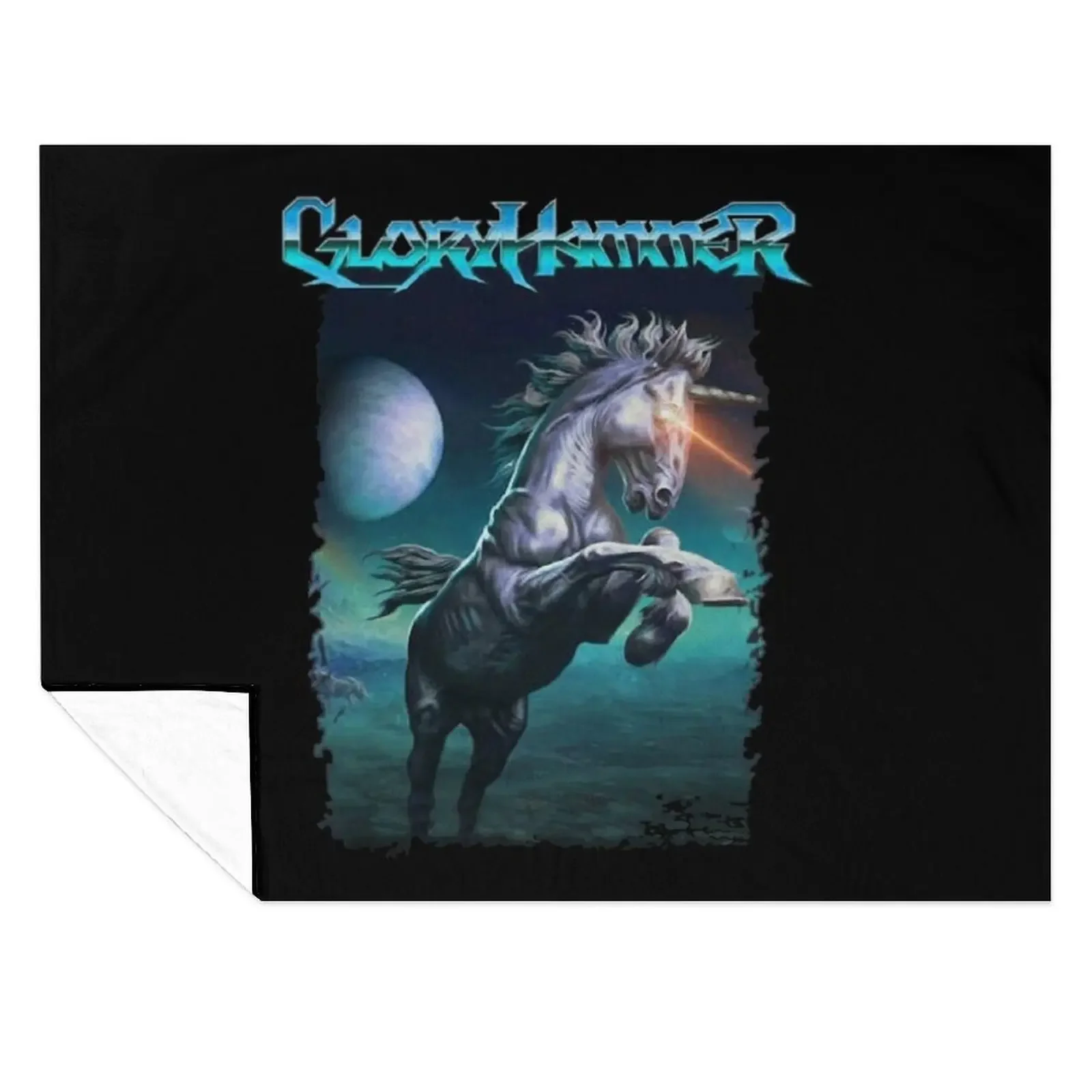 

Gloryhammer - Galactic Unicorn Classic Throw Blanket blankets ands Thermals For Travel blankets and throws Soft Beds Blankets
