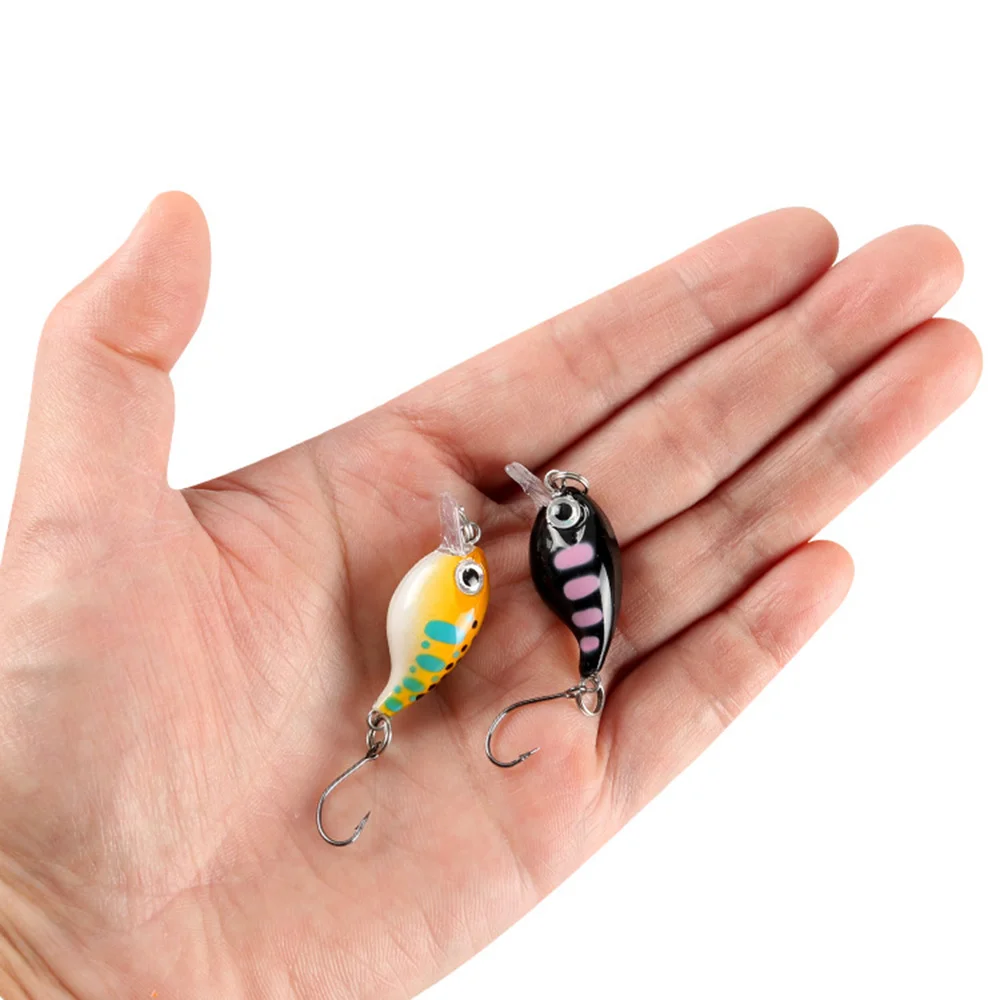 8pcs Trout Lures With Single Hooks 2.1g 3.6cm Floating Surface Wobbler Crankbait Fishing Lures Set For Lake River Creeks Fishing