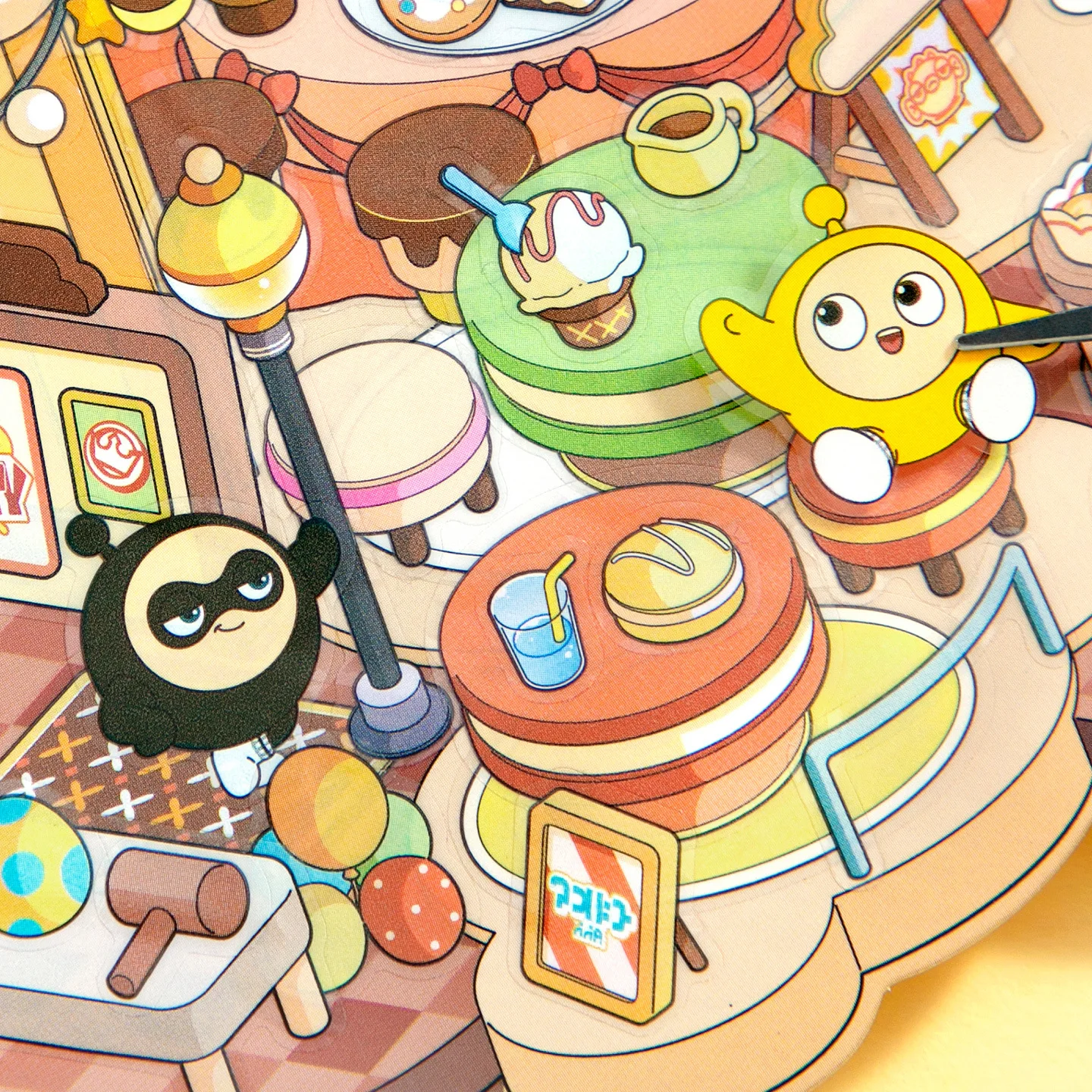 

Наклейка-пейзаж 3D «Домик-торт» в стиле Kawaii для парка развлечений, DIY-сцена «Карманная хижина», праздничный подарок