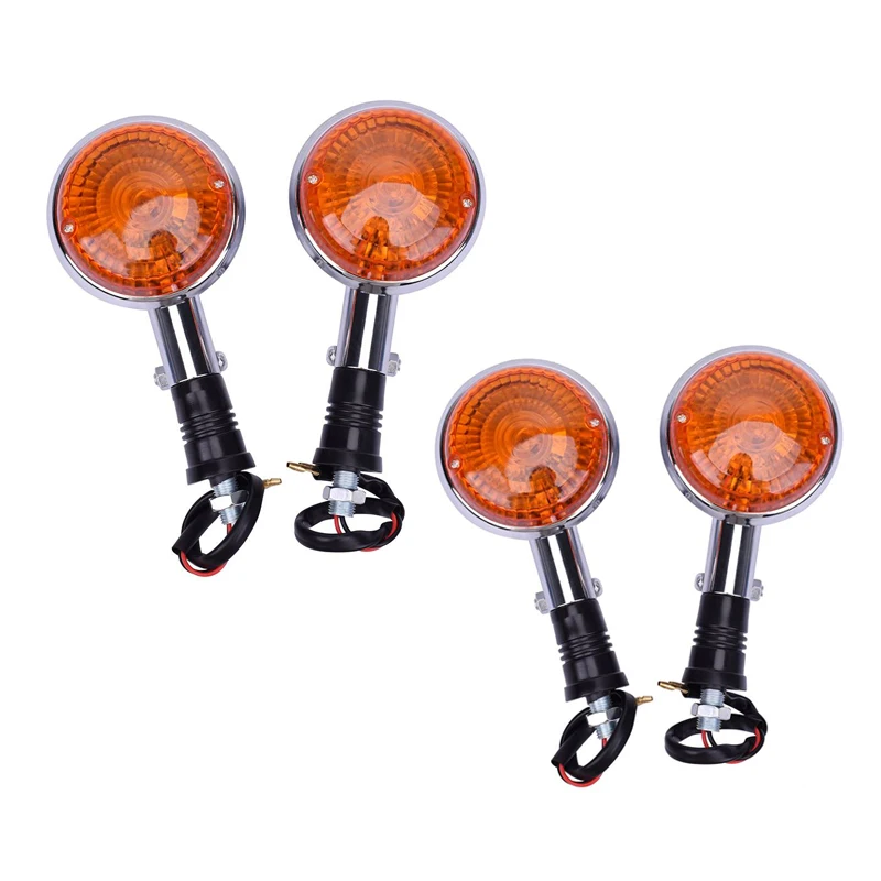 Universal Fit 10W Mototcycle Amber Turn Signals Lights Lamp Indicators Blinker For YAMAHA V MAX 1200 XVS 650 400 XVS1100