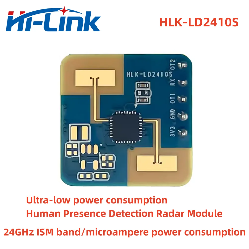 Hilink New 24G Human Presence Radar Module HLK-LD2410S Microampere Power Intelligent Induction Switch Meet CE/FCC Certification