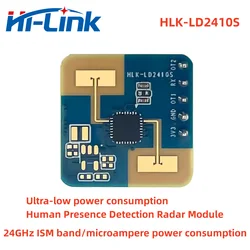 Hilink-Módulo de Radar de presencia humana de 24G, microamperios de HLK-LD2410S, interruptor de inducción inteligente, cumple con la certificación CE/FCC