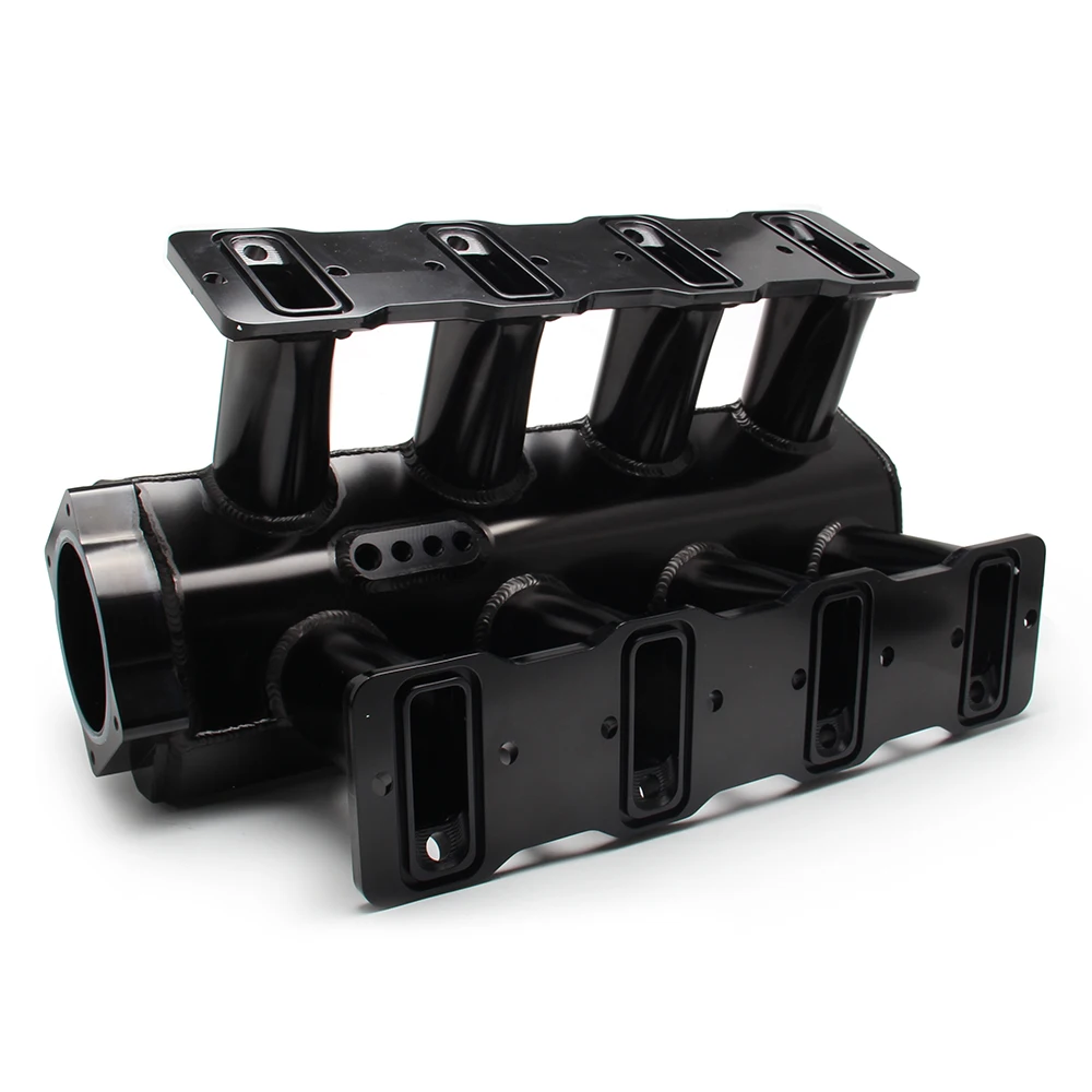 Black Silver 92MM 102MM LS1 LS2 LS6 TIG WELDED Fabricated Intake Manifold with Fuel Rails