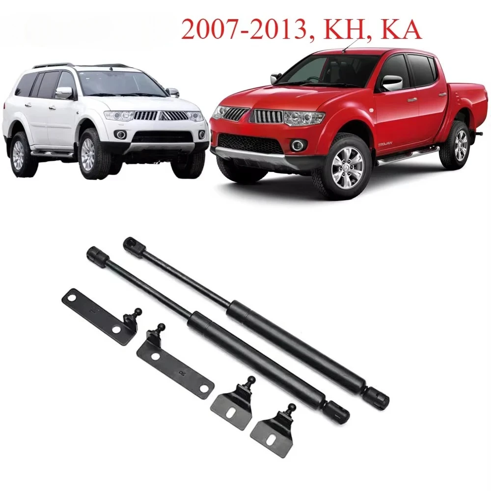 1 Set Front Bonnet Hood for Pajero Sport Gas Struts Lift Support for L200 Shock Damper Absorber for L200 Triton 2005-2014