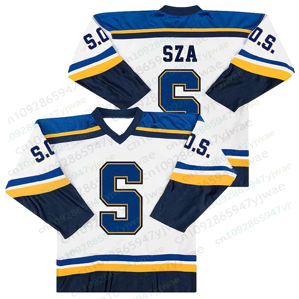 SZA Konzert-Trikot, Sos Blind Album, Welttournee, Hockey-Trikot, Hip-Hop-Streetwear, Unisex-Langarm-T-Shirts, Herren- und Damen-T-Shirts. – Detail 4