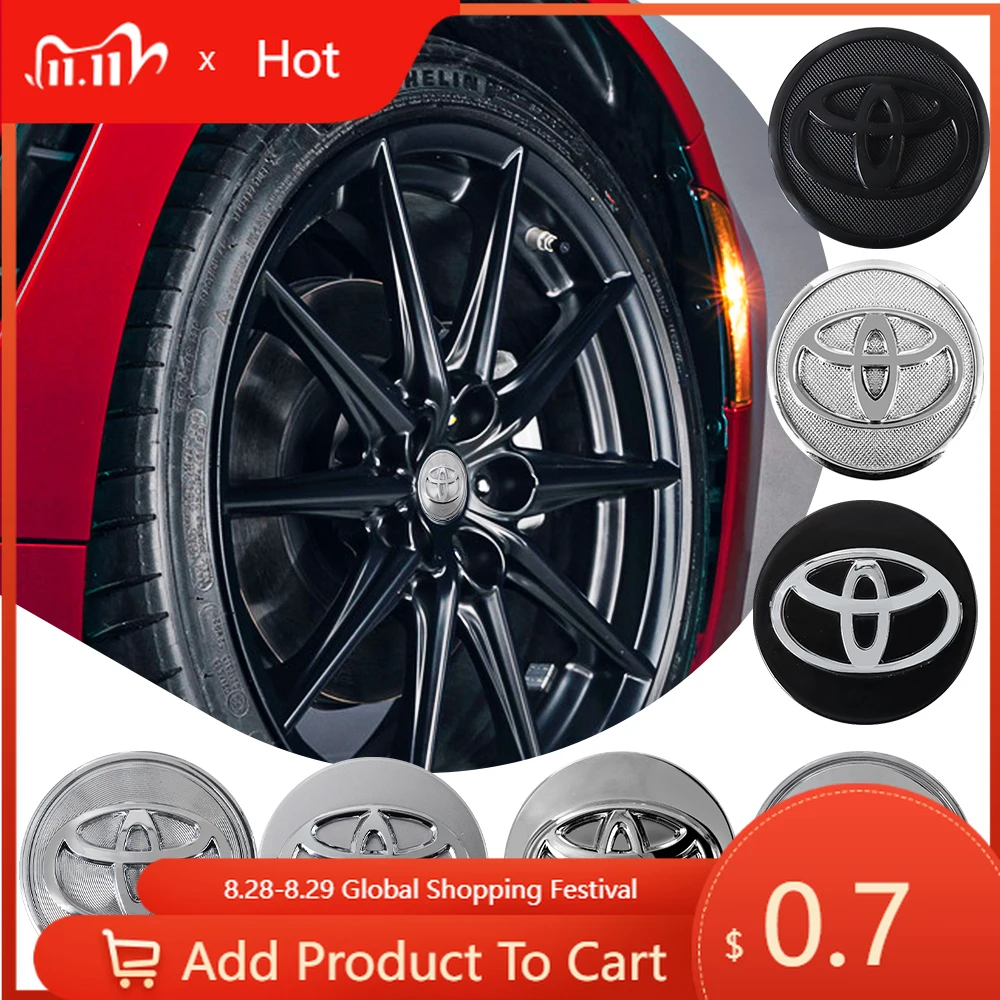 

Fot Toyota 2026, новый автомобильный Стайлинг, ABS, оригинальный центральный значок ступицы колеса, наклейка для Toyota C-hr Prado Rav4 Mirai Prius Hilux A