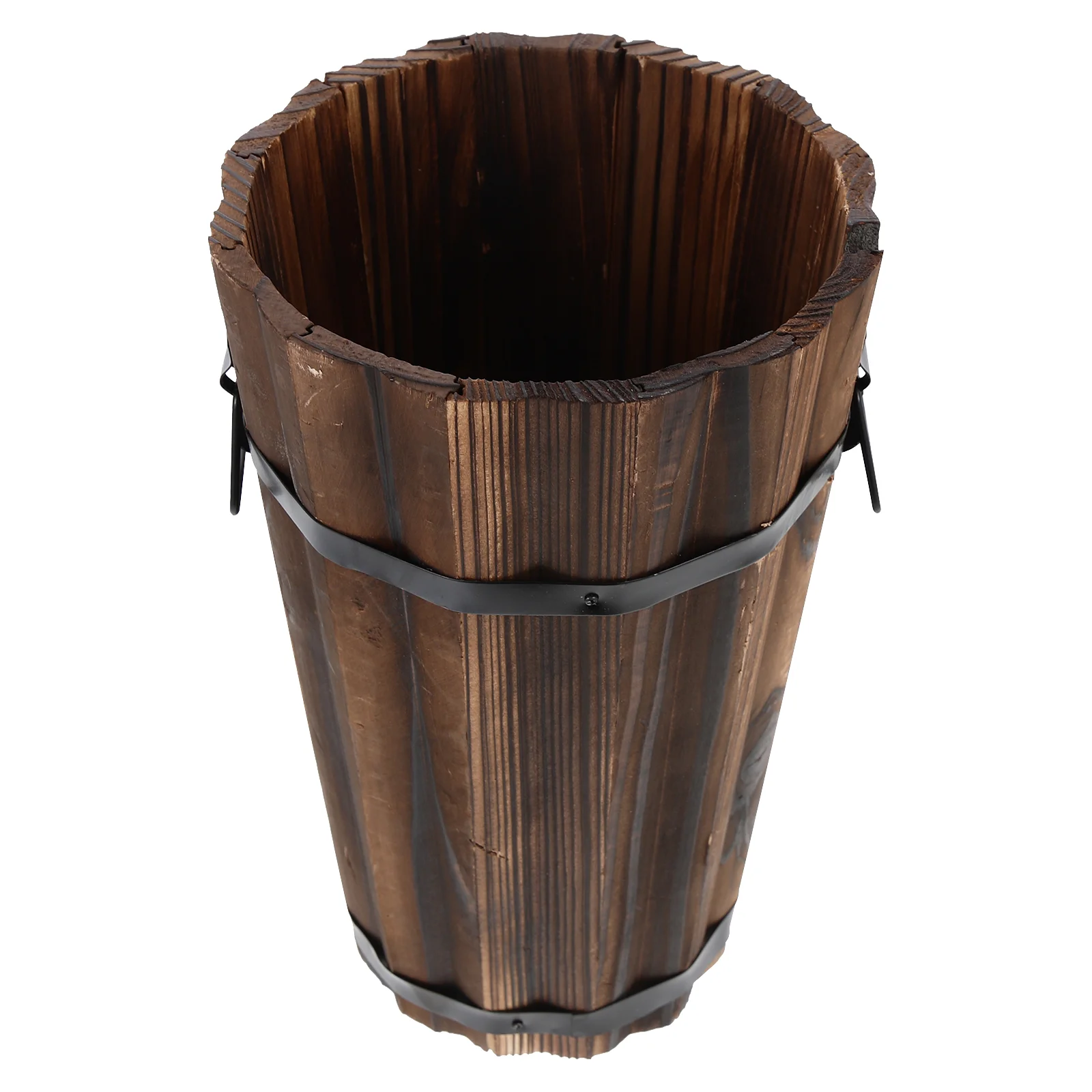 Flowerpot Retro Planter Exquisite Pots Practical Garden Indoor Wood Decorative Bonsai Wooden Style