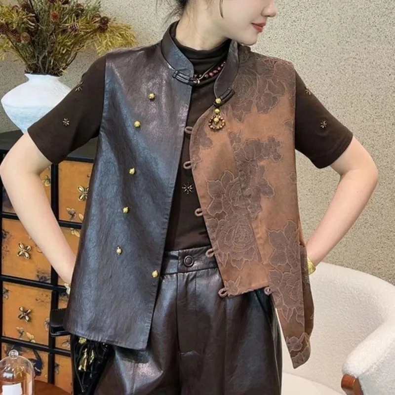 Women Vest Vest Fashion Temperament Elegant New Chinese Retro National Style Top Shirt 2026 Autumn and Winter New Top vest
