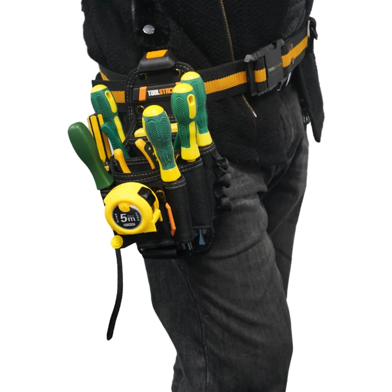 TOOLSTACK 10-Fach Werkzeugtasche Multifunktionale Mehrtaschen-Techniker-Werkzeugtasche Schnelle Langlebige Hängende Hüfttasche – Detail 12